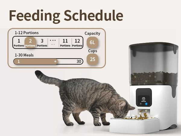 Cat and dog automatic feeder cat pet intelligent timed quantitative feeder cat food dog food feeder