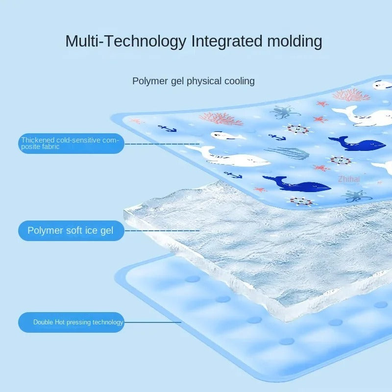Summer Cooling Mat for Pet Cold Bed Pet Accessories Dogs and Cats Durable Blanket Sofa Cat Ice Pad Blanket
