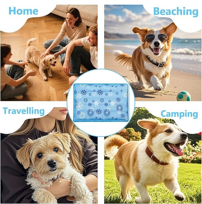Summer Cooling Mat for Pet Cold Bed Pet Accessories Dogs and Cats Durable Blanket Sofa Cat Ice Pad Blanket