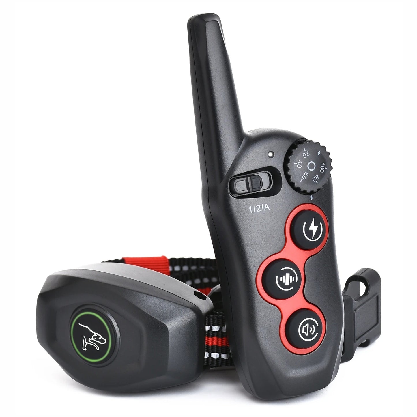 Dog Bark Training Collar 2-in-1, Rechargeable Dog Electric Shock Collar Waterproof, 400m, 1300 ft Remote Control, Pet Product