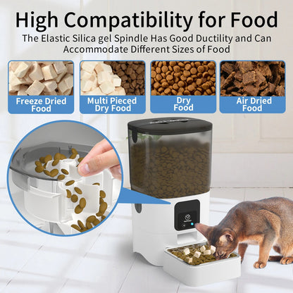 Cat and dog automatic feeder cat pet intelligent timed quantitative feeder cat food dog food feeder