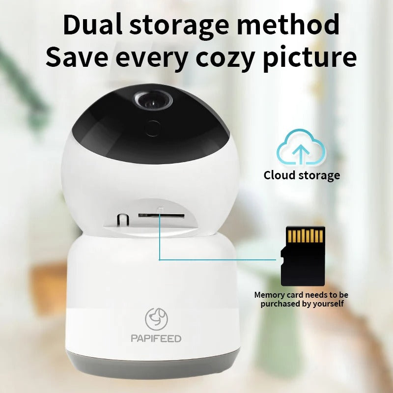 Pet feeding monitor wifi remote voice interactive cat camera 360 panoramic 1080P pet camera indoor security
