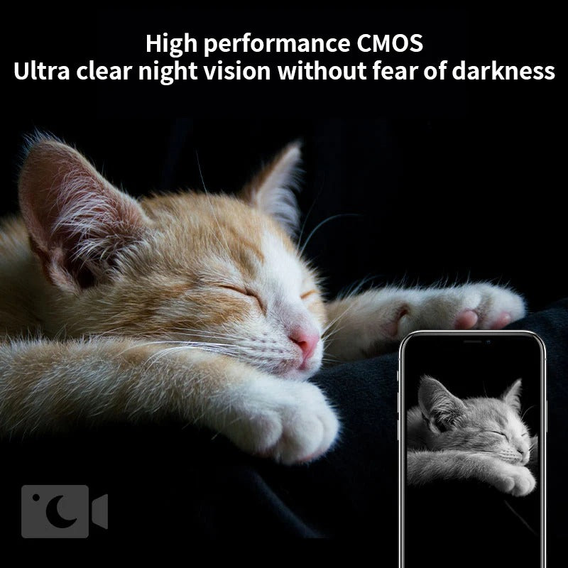 Pet feeding monitor wifi remote voice interactive cat camera 360 panoramic 1080P pet camera indoor security