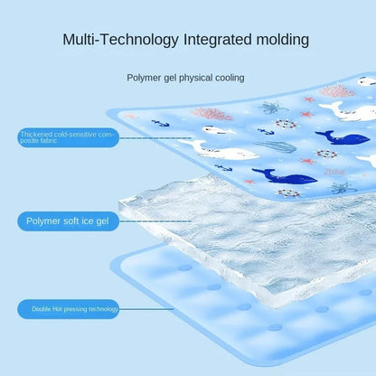 Summer Cooling Mat for Pet Cold Bed Pet Accessories Dogs and Cats Durable Blanket Sofa Cat Ice Pad Blanket